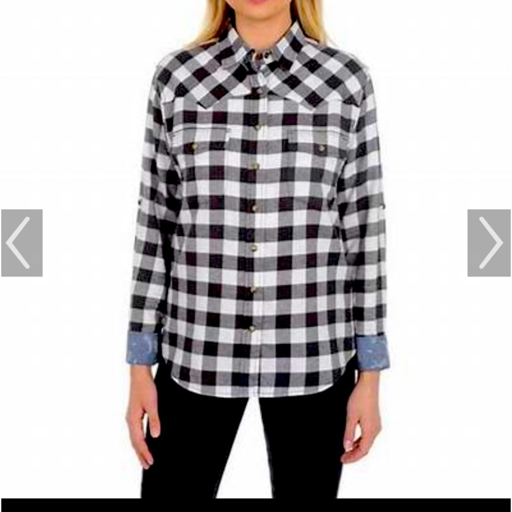 Jachs Girlfriend Comfort stretch flannel shirt